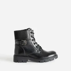 Buggy Boots^Boots à lacet en cuir NOIR