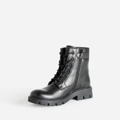 Buggy Boots^Boots à lacet en cuir NOIR
