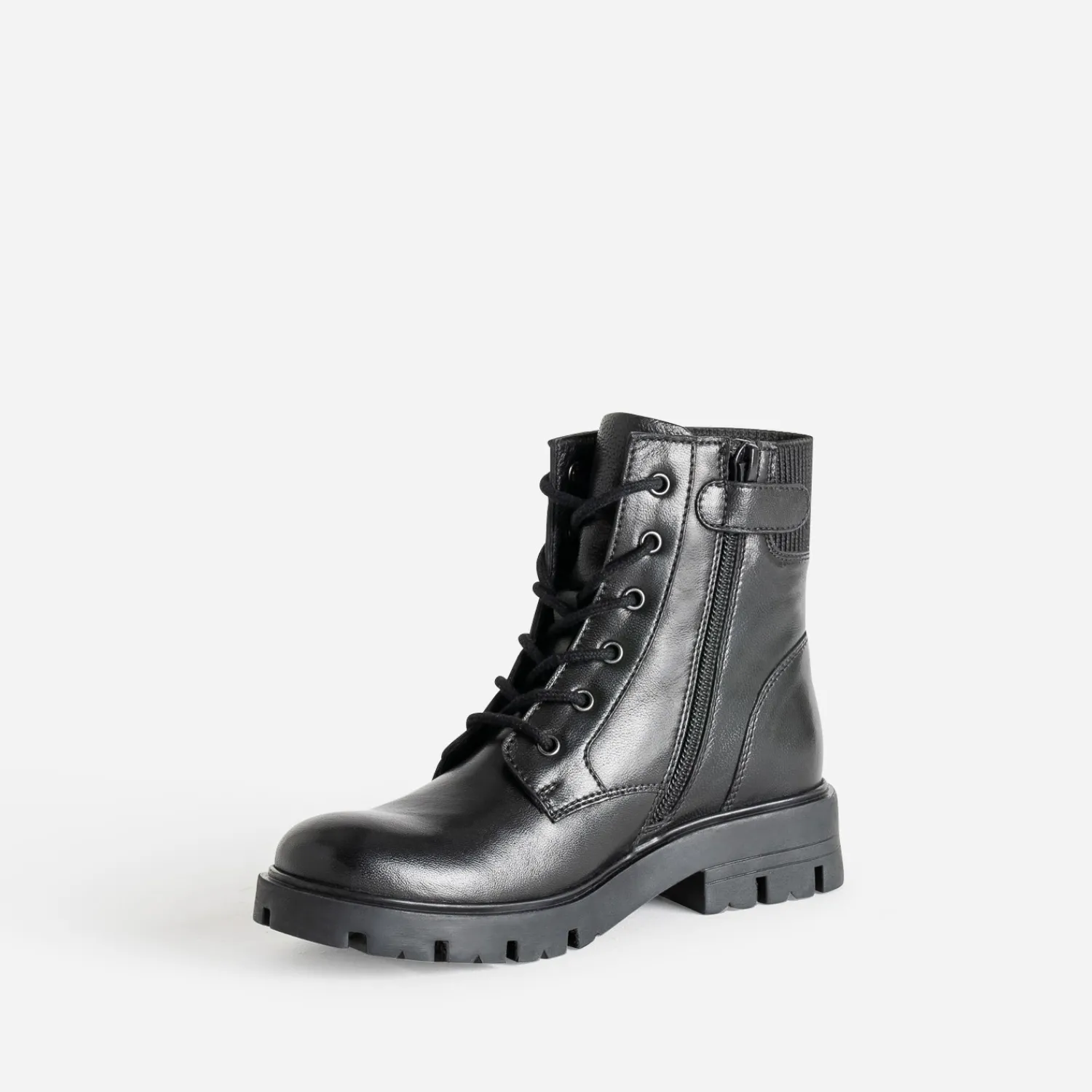 Buggy Boots^Boots à lacet en cuir NOIR