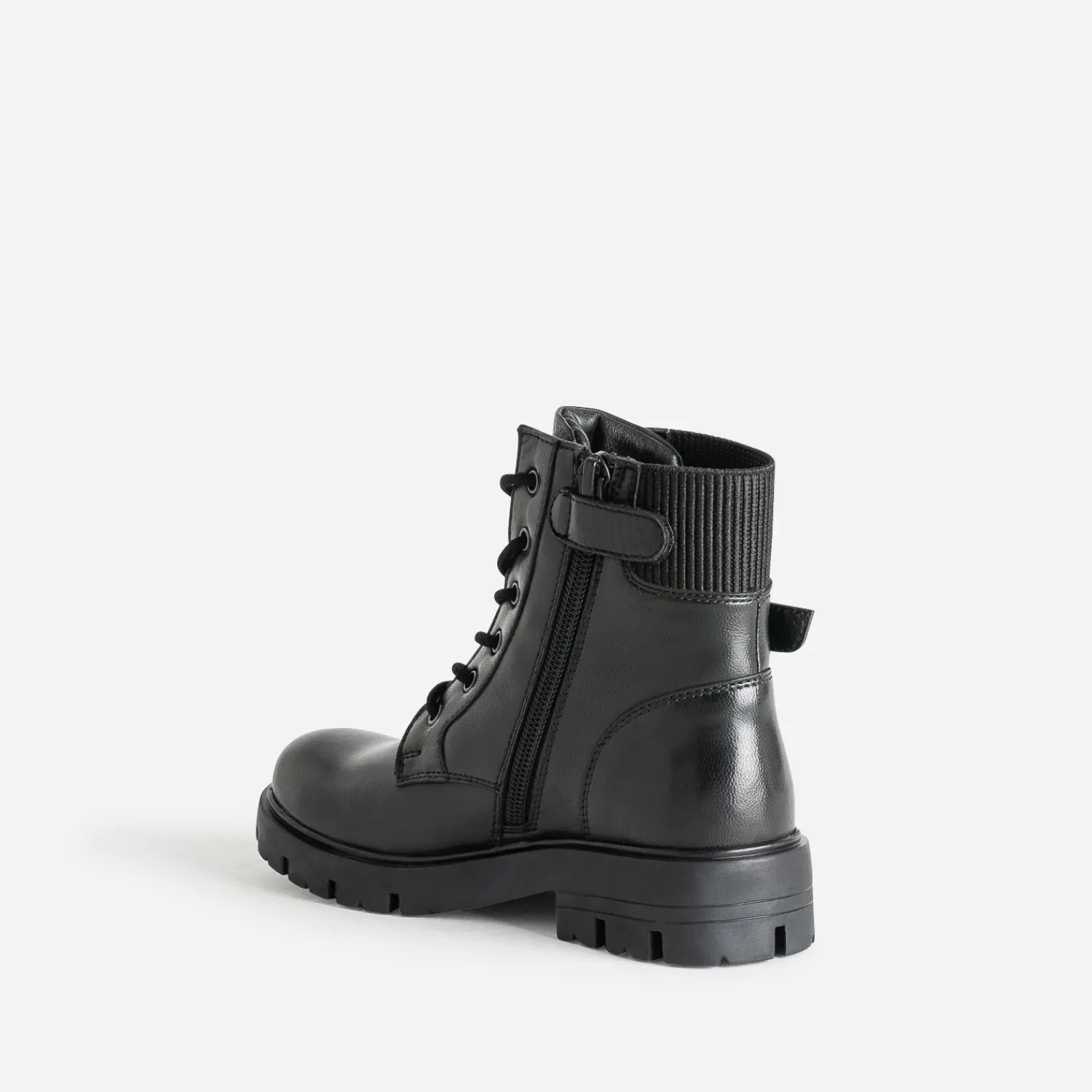 Buggy Boots^Boots à lacet en cuir NOIR