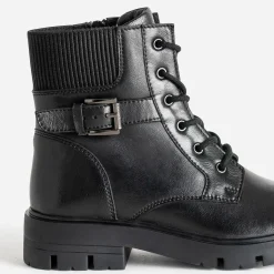 Buggy Boots^Boots à lacet en cuir NOIR