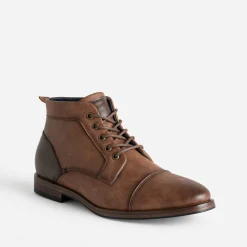 Eram Boots^Boots à lacet bout droit CAMEL
