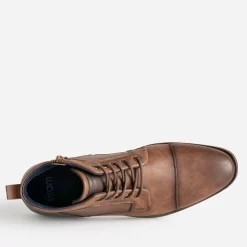 Eram Boots^Boots à lacet bout droit CAMEL