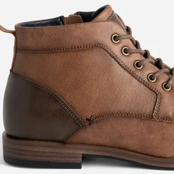 Eram Boots^Boots à lacet bout droit CAMEL