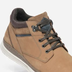 Eram Baskets/Tennis^Boots à lacet en cuir nubuck CAMEL