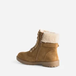 Buggy Boots^Boots à lacet suédé fourré CAMEL