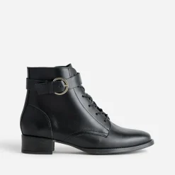 Eram Flex Boots^Boots à lacet cuir NOIR