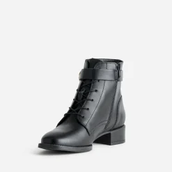Eram Flex Boots^Boots à lacet cuir NOIR
