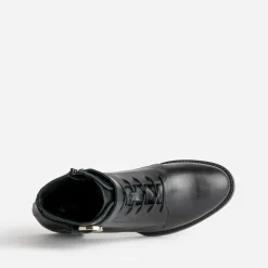 Eram Flex Boots^Boots à lacet cuir NOIR