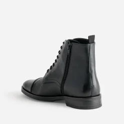 Eram Flex Boots^Boots à lacet cuir NOIR
