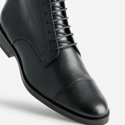Eram Flex Boots^Boots à lacet cuir NOIR