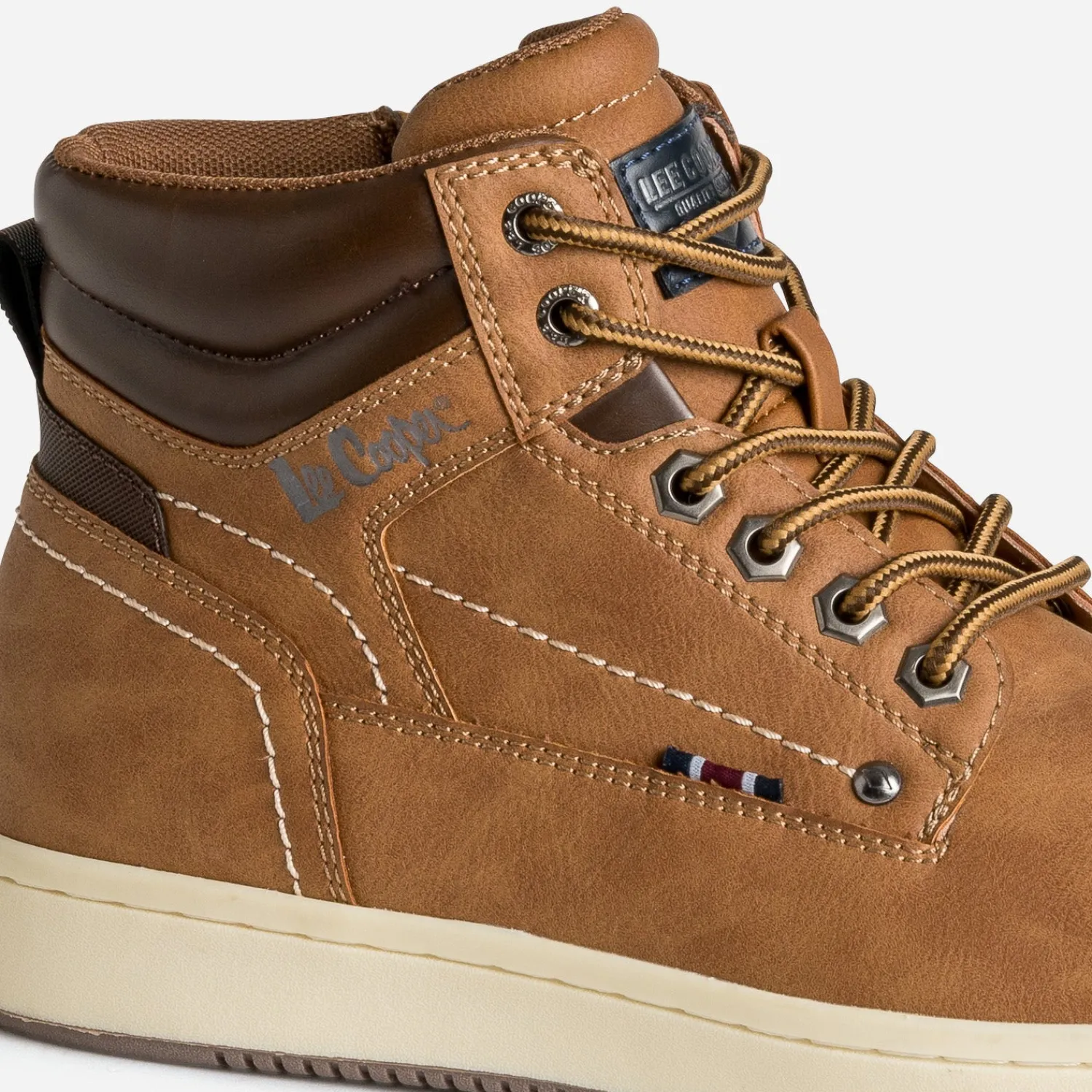 Lee Cooper Baskets/Tennis^Boots à lacet CAMEL