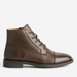 Eram Boots^Boots à lacet cuir MARRON