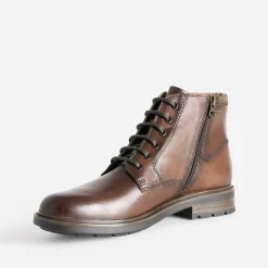 Eram Boots^Boots à lacet en cuir MARRON