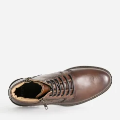 Eram Boots^Boots à lacet en cuir MARRON