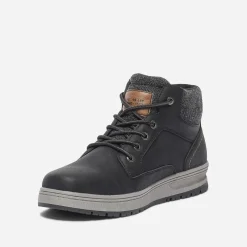 Eram Baskets/Tennis^Boots à lacet avec col textile NOIR