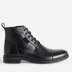 Eram Boots^Boots à lacet en cuir NOIR