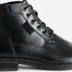 Eram Boots^Boots à lacet en cuir NOIR