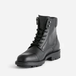 Eram Boots^Boots à lacet en cuir NOIR