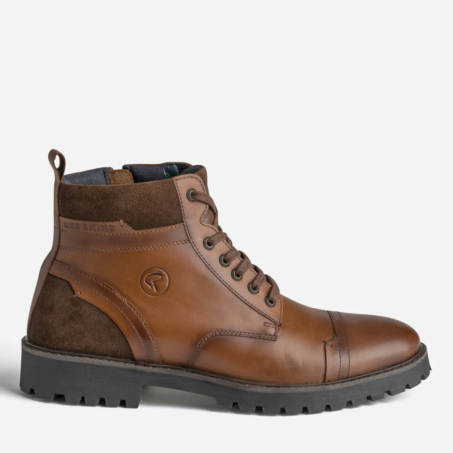 Redskins Boots^Boots à lacet en cuir COGNAC