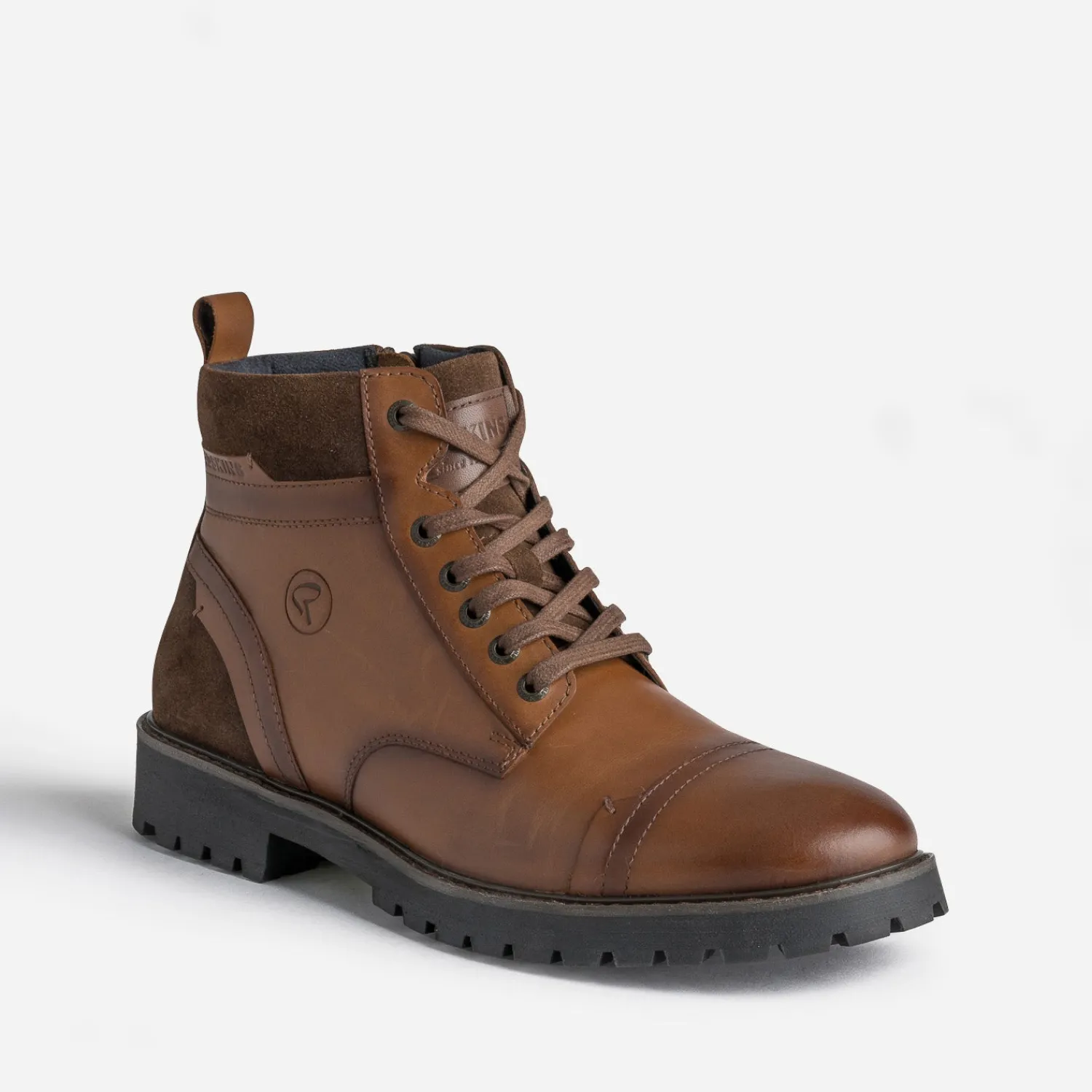 Redskins Boots^Boots à lacet en cuir COGNAC