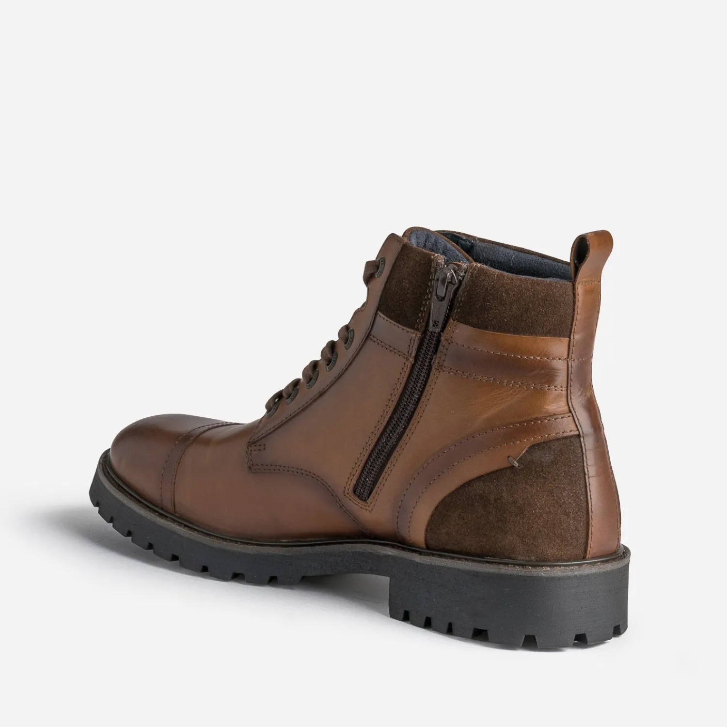 Redskins Boots^Boots à lacet en cuir COGNAC