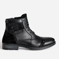 Redskins Boots^Boots à lacet en cuir NOIR