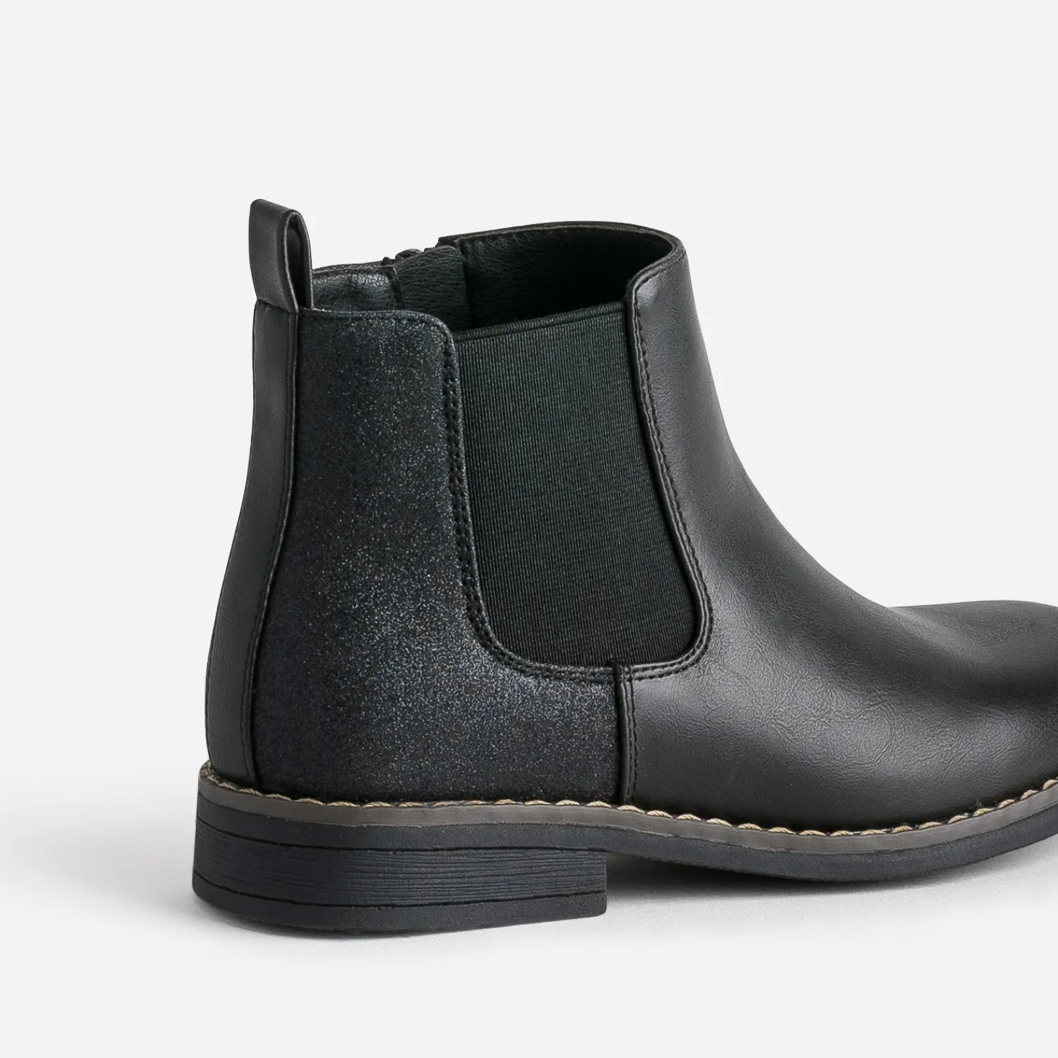 Buggy Boots^Boots détails pailletés NOIR