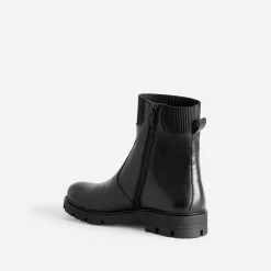 Buggy Boots^Boots en cuir NOIR