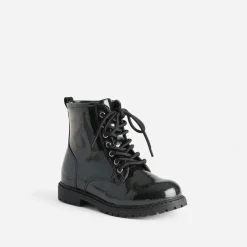 Buggy Boots^Boots pailleté à lacet NOIR