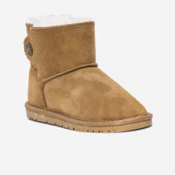 Eram Boots^Boots suédé et fourré CAMEL