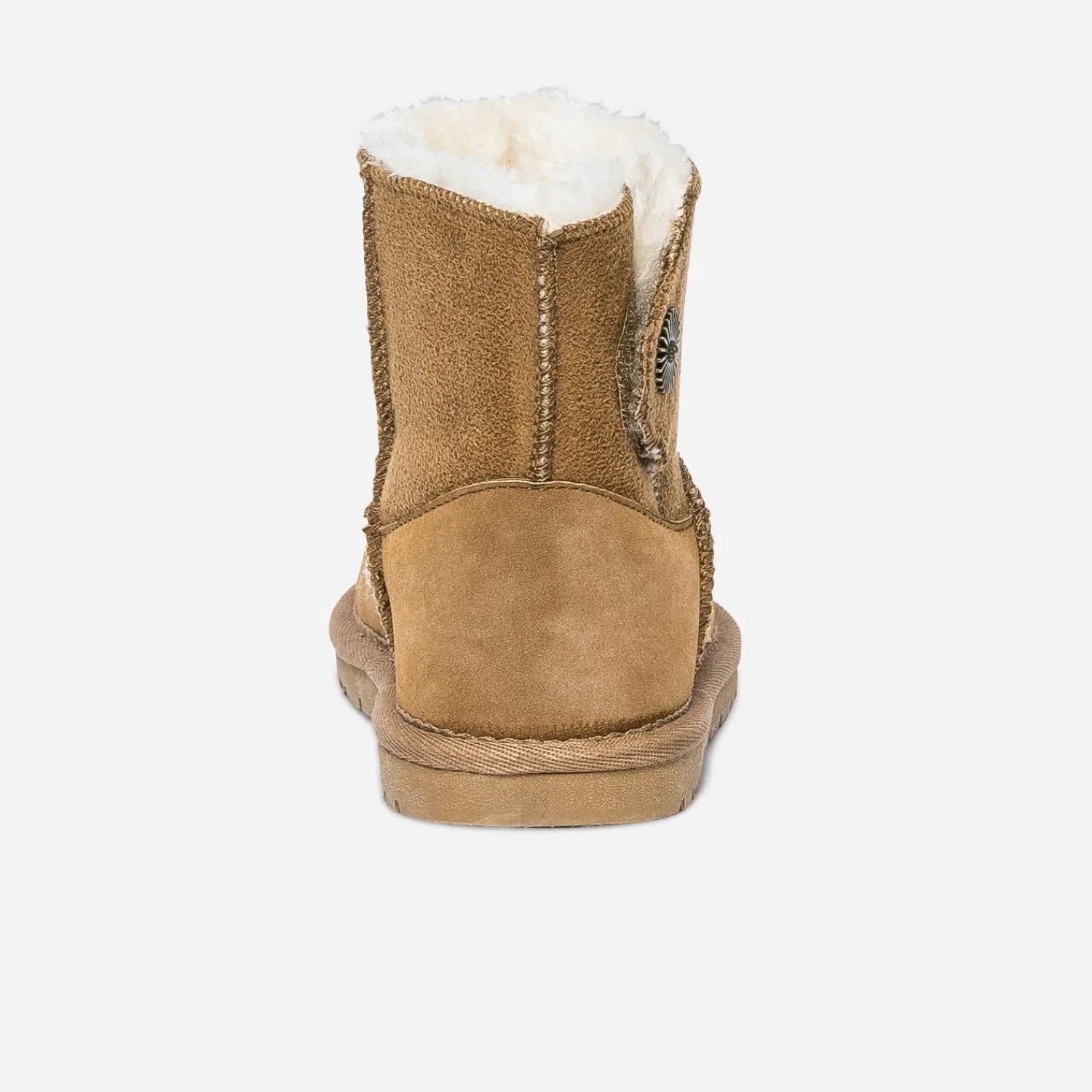 Eram Boots^Boots suédé et fourré CAMEL