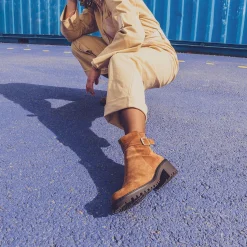 Eram Boots^Boots éco-conçu à semelle crantée CAMEL