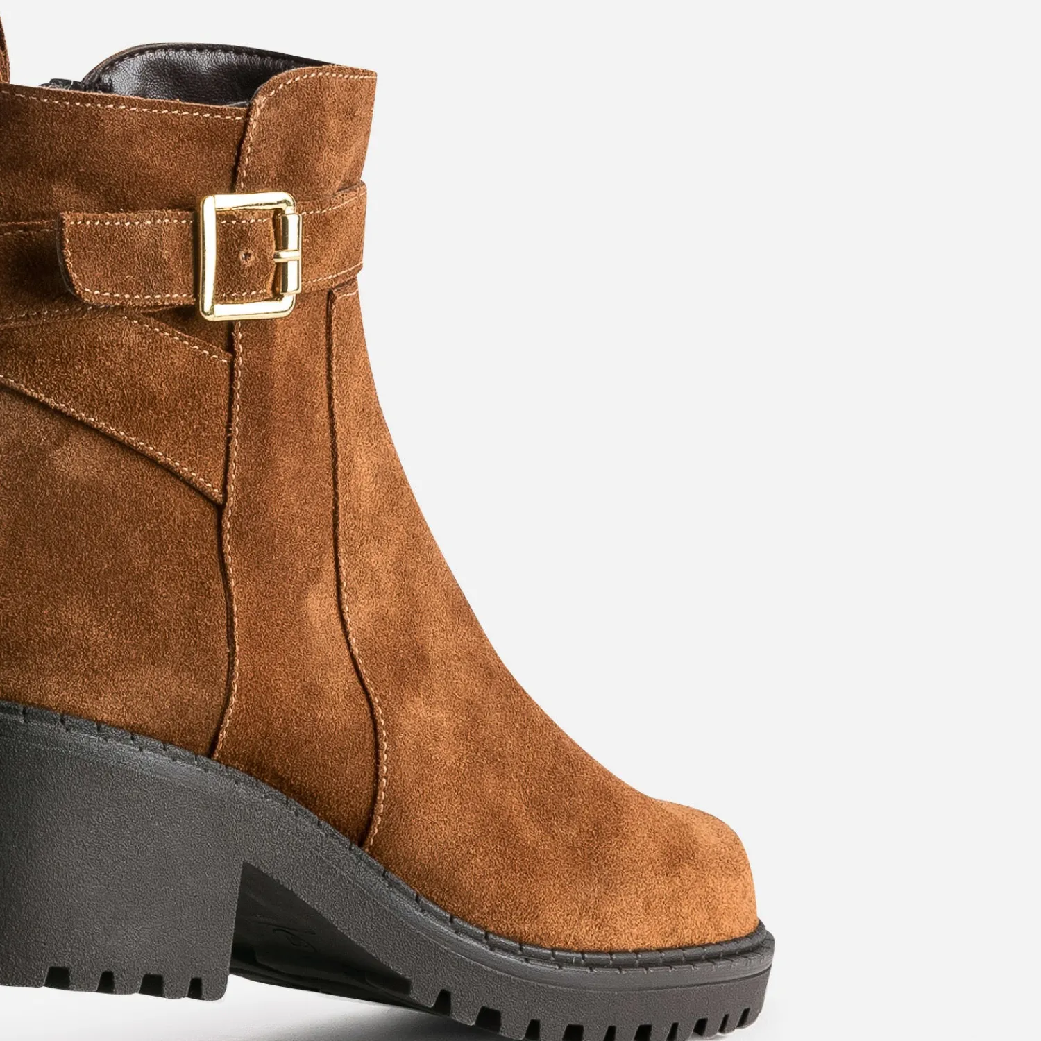 Eram Boots^Boots éco-conçu à semelle crantée CAMEL