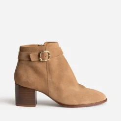 Eram Flex Boots^Boots en cuir velours BEIGE