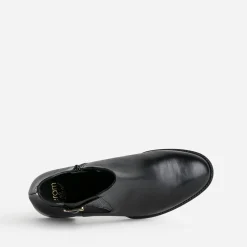 Eram Flex Boots^Boots en cuir détail embossé NOIR