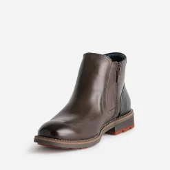 Fluchos Boots^Boots en cuir MARRON