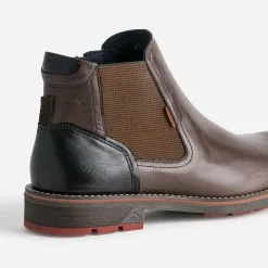 Fluchos Boots^Boots en cuir MARRON