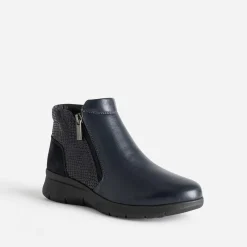 FRANCE ARNO Boots^Boots en cuir MARINE