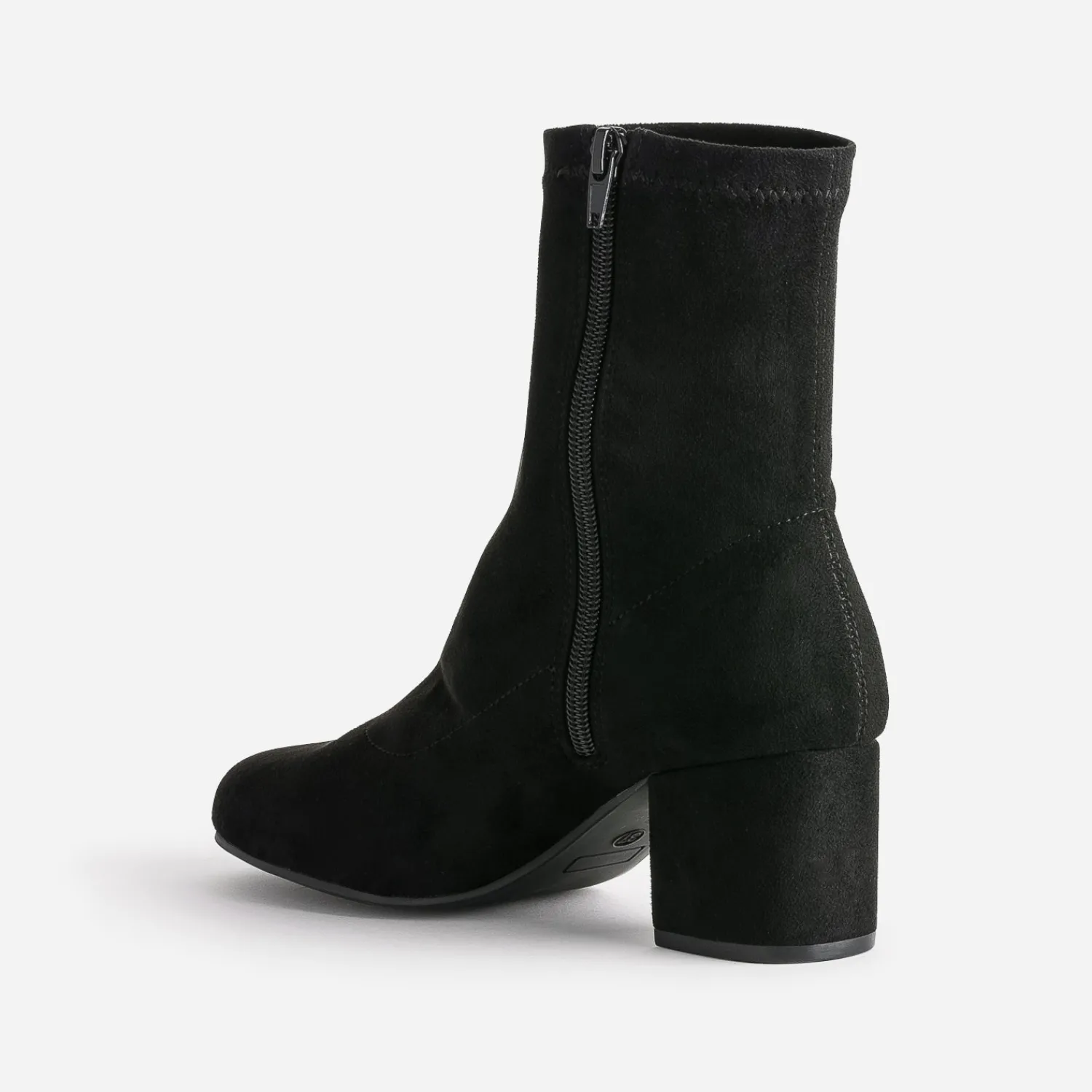 Eram Boots^Boots éco-conçu en textile suédé NOIR