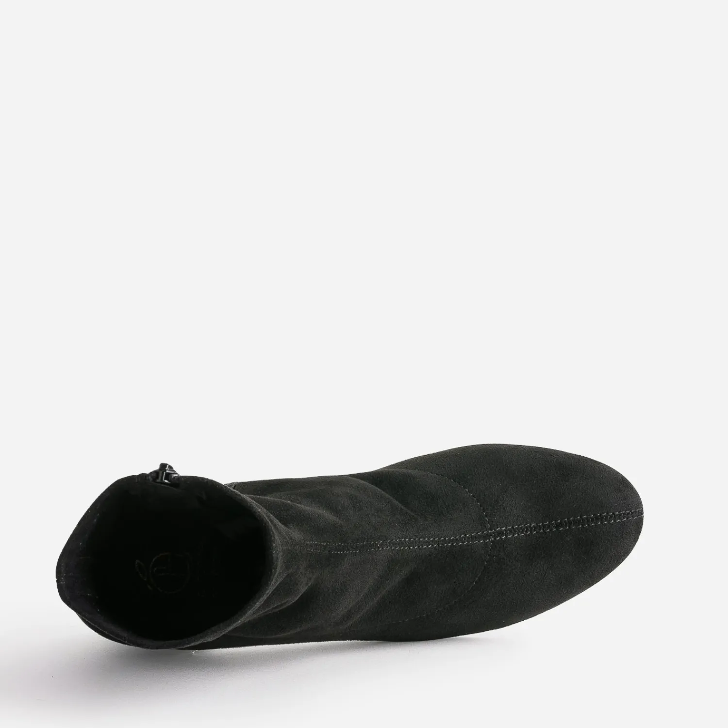 Eram Boots^Boots éco-conçu en textile suédé NOIR