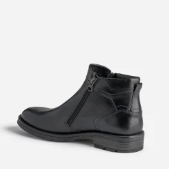 Eram Boots^Boots en cuir à double zip NOIR