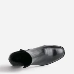 Eram Boots^Boots en cuir éco-conçu avec anneau en D NOIR