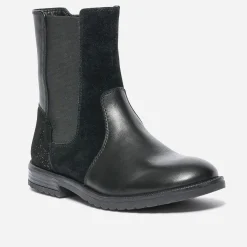 Eram Boots^Boots en cuir et cuir velours NOIR