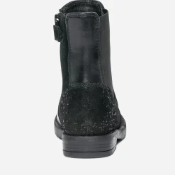 Eram Boots^Boots en cuir et cuir velours NOIR