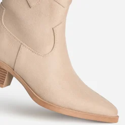 Texto Boots^Boots santiag BEIGE