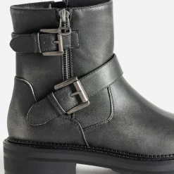 Texto Boots^Boots esprit motard GRIS