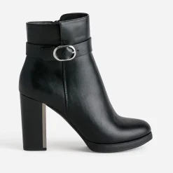 Eram Boots^Boots TEXTO à talon haut NOIR