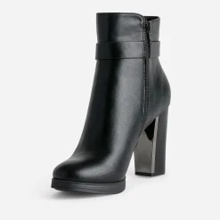 Eram Boots^Boots TEXTO à talon haut NOIR