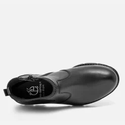 Eram Boots^Boots-chaussette éco-conçu en cuir NOIR